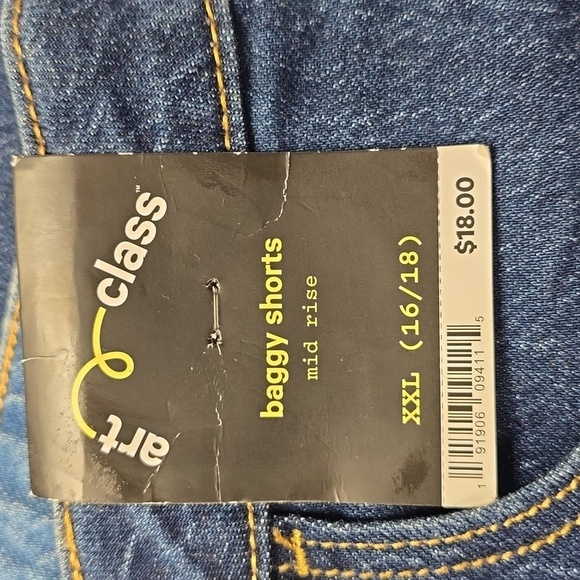 Girls' Bermuda Denim Shorts | Art Class | XX Large (16/18) - Picture 6 of 9